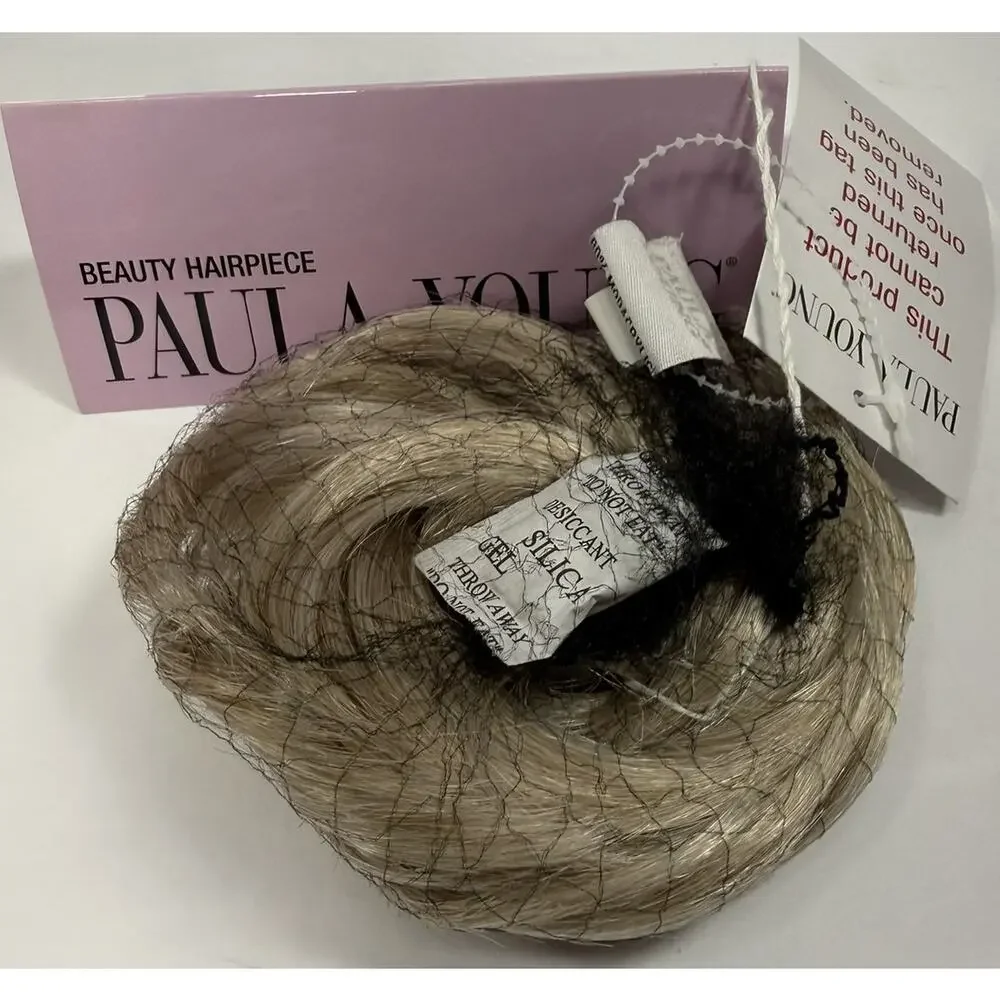 Paula Young Wispy Wrap Elasticized Hair Piece A9403 Color 101 Platinum Ash